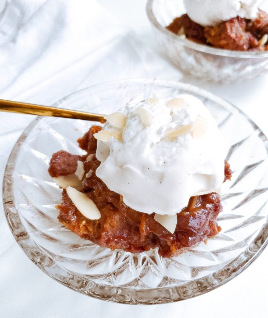 Blackberry Almond Bread pudding 2