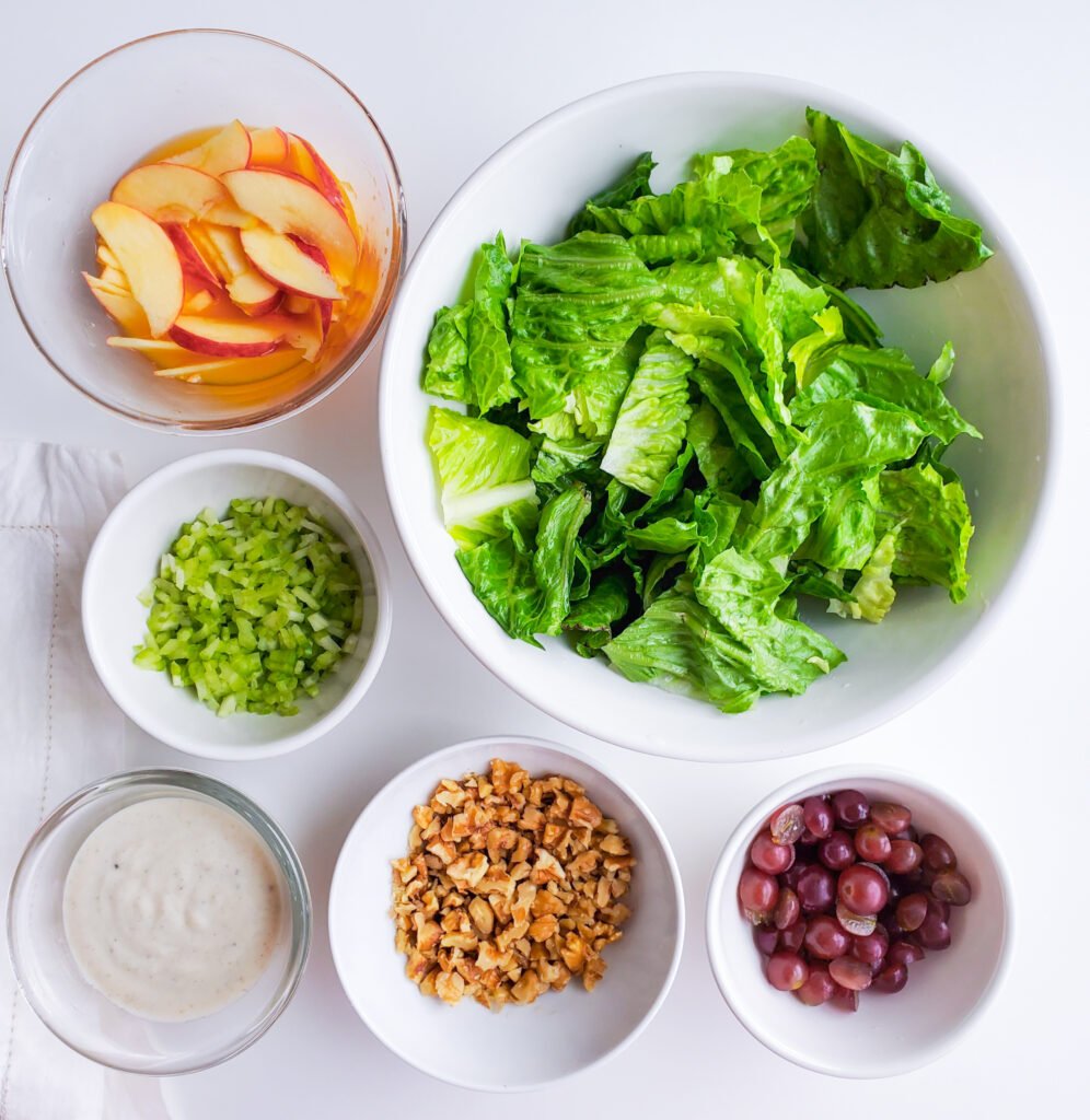 Waldorf Salad ingredients