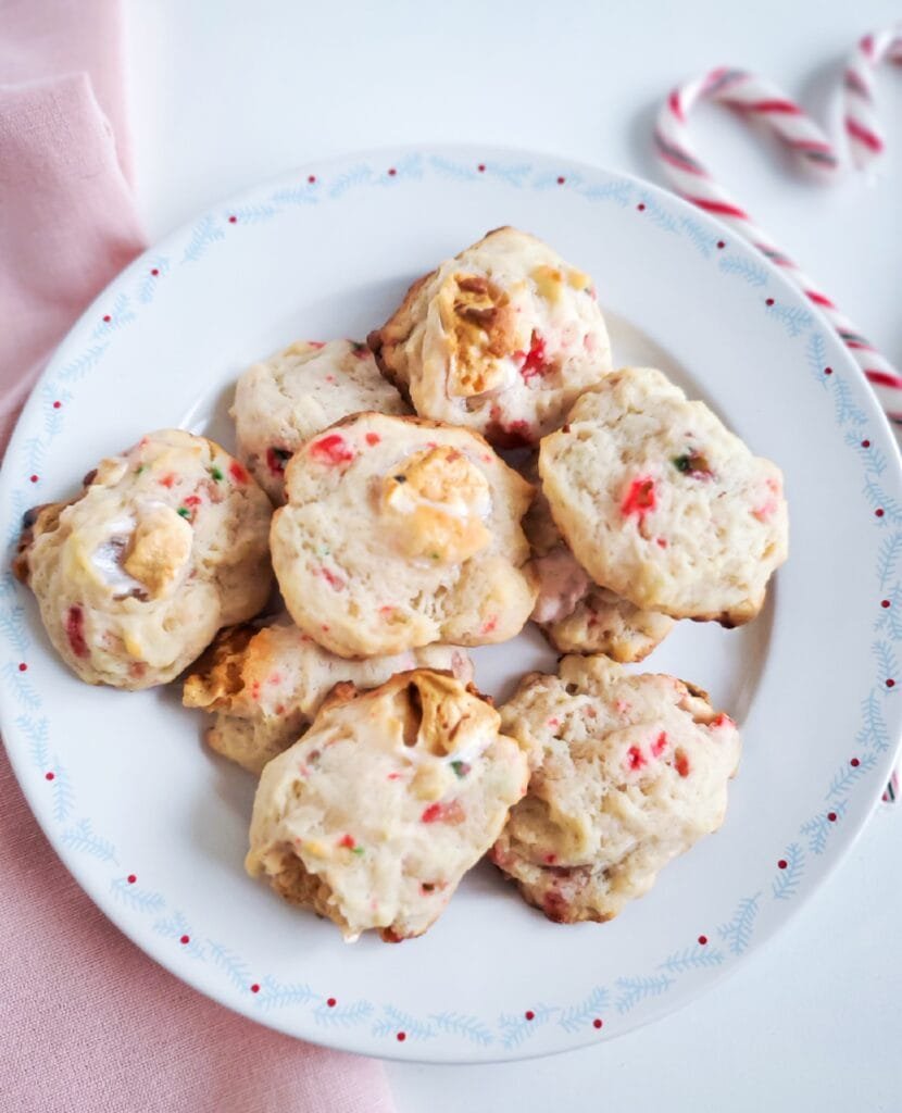 Candy Cane Marshmallow Cookies 1