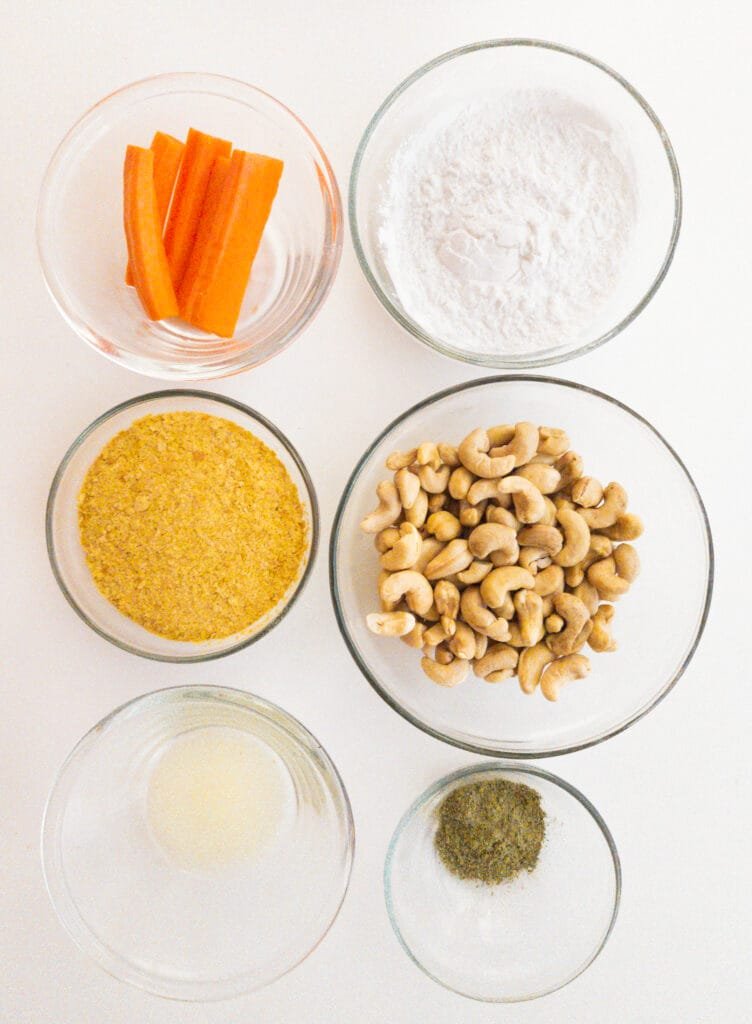 Cashew cheese ingredients